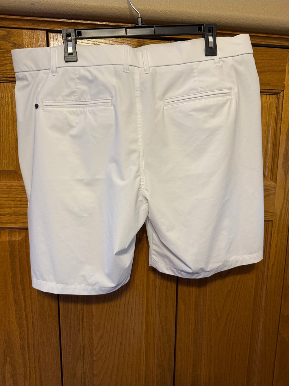 Grayson Threads White Men's Flat Front Performance Shorts-Size 38 Waist - Picture 2 of 5